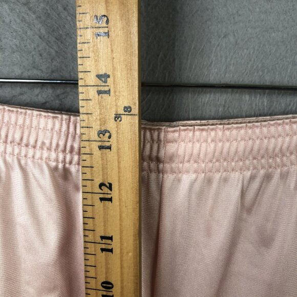 VINTAGE Vanity Fair 3 Piece Pajama Set Womens 34 Pink Nylon Robe Made USA 90s - Picture 8 of 16